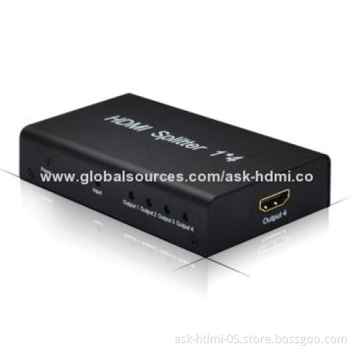1.3 HDMI 1x4 splitter, supports 3D